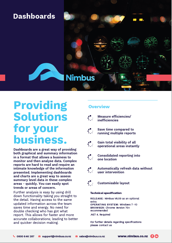 Dashboard FS business analytics