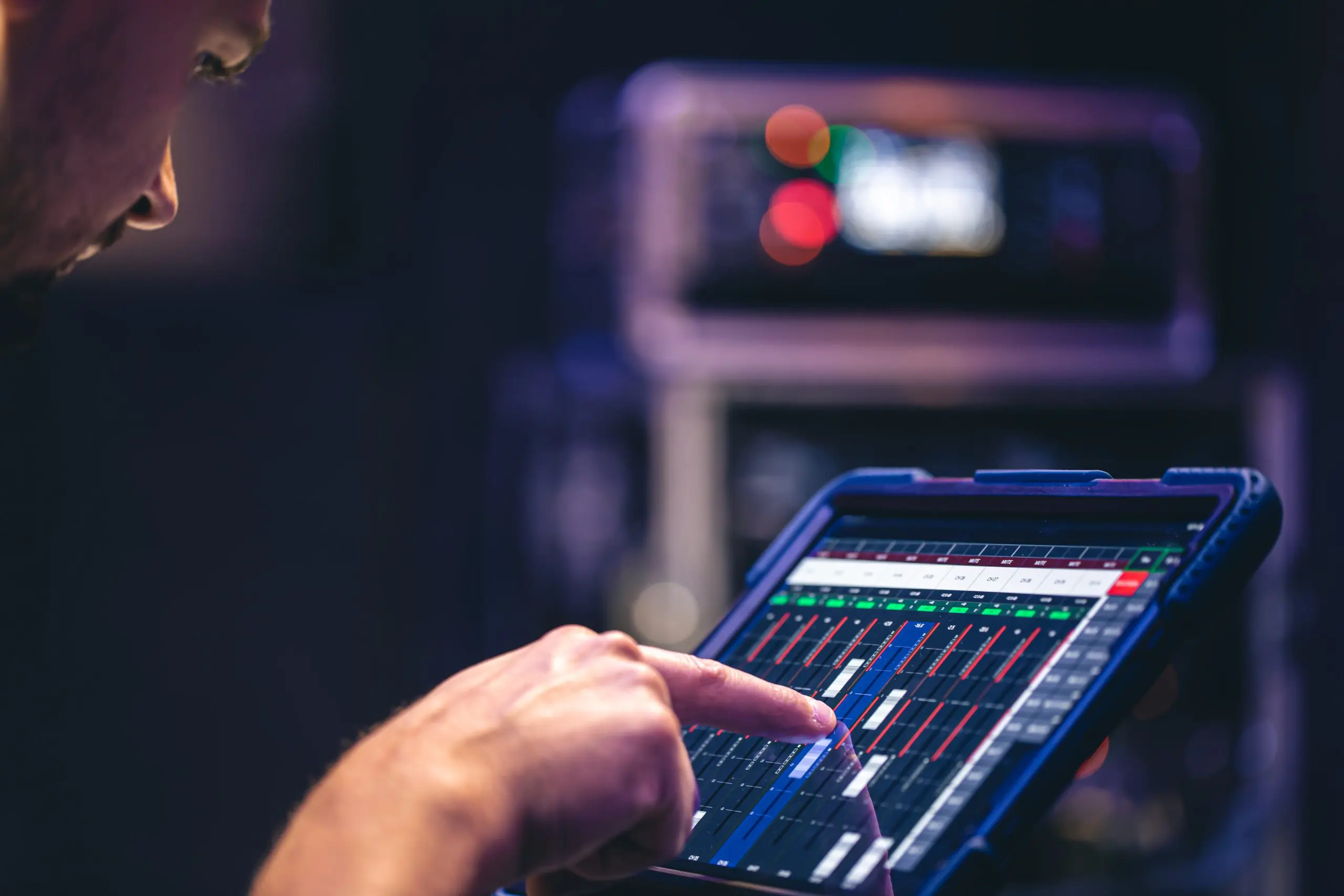 Civil construction worker in blue hard hat